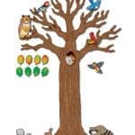 110078 Big Tree with animals  bulletin board display