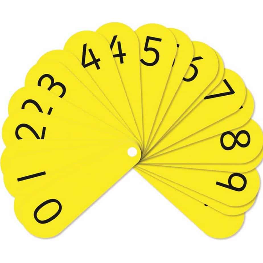3106102 Number Fans (0-9 with decimal) - Image 1