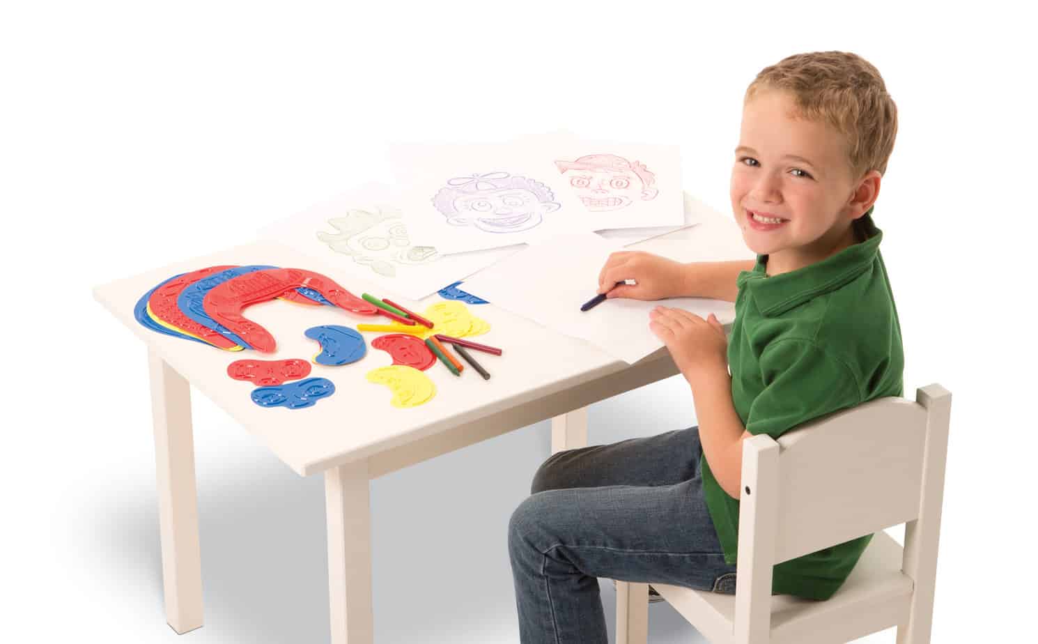 r48236 R48236 Junior Fun Faces Rubbing Plates - Image 1