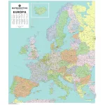 Laminated Europe Political Map of Europe Size: 82 x 120 cm