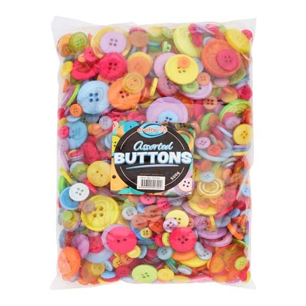 300grm Assorted size buttons
