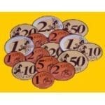 Magnetic Euro coins & Notes