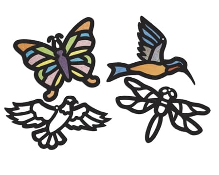 images R-52070 Stained Glass frames pack 24 - Image 1