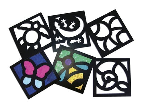 images R-52074 Junior stained glass frames pack 24 - Image 1