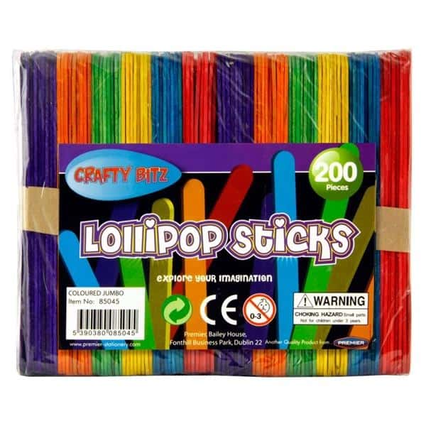 images Jumbo coloured ice sticks (Lollipop) pack 200 - Image 1