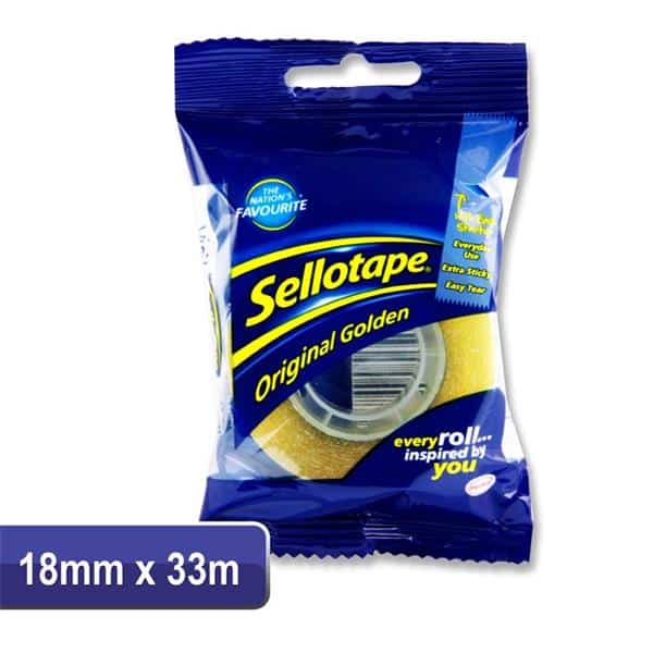 H390836_2-600_600 18Mmx33m Small core Sellotape - Image 1