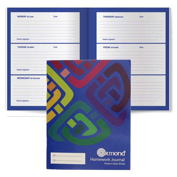 88Pg Primary Homework Journal - Blue - Craftyart