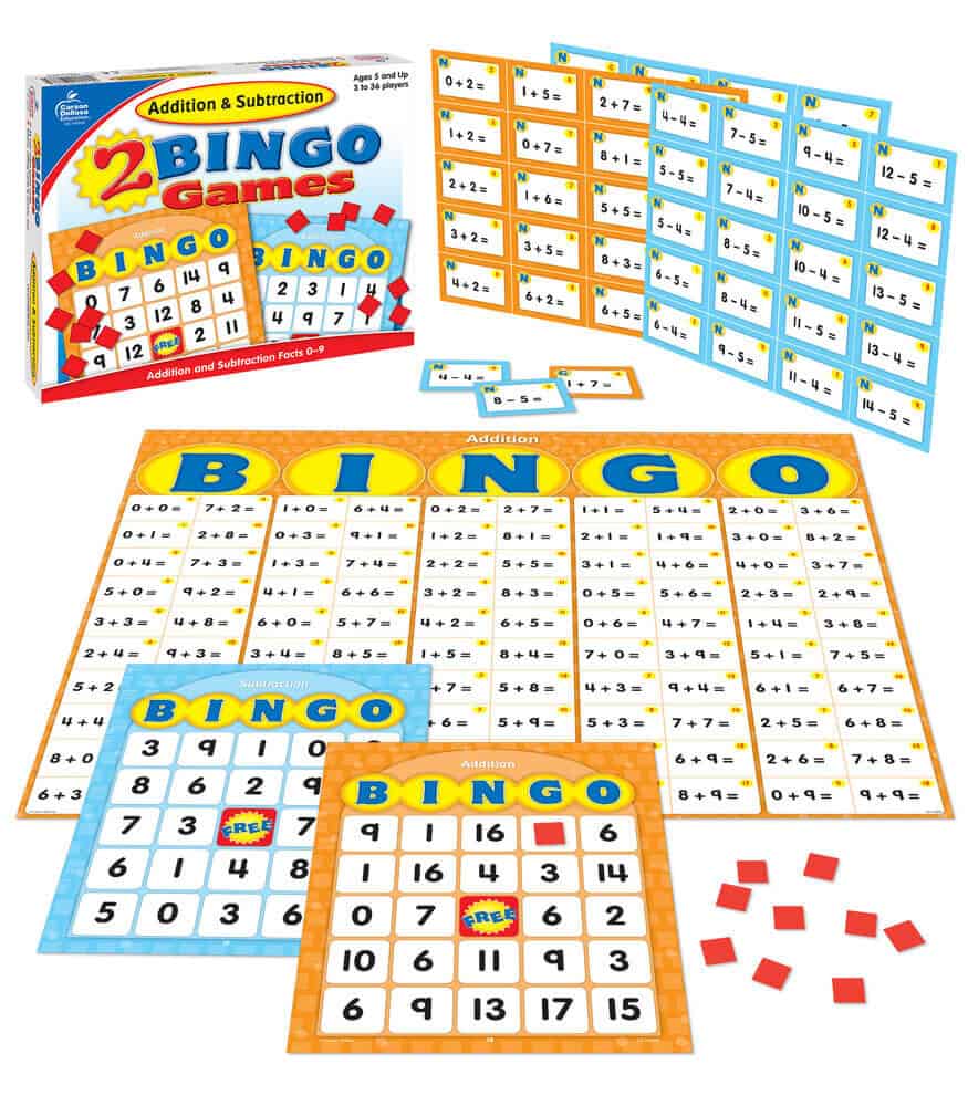 140038__01750 140038 Addition & Subtract Bingo Game - Image 1