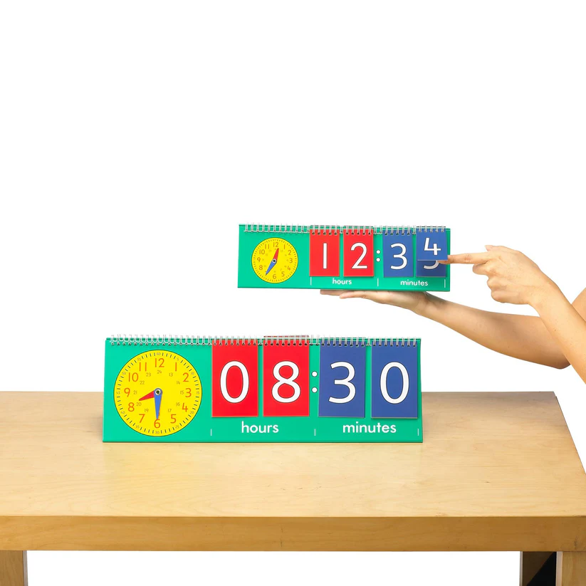 edx_Tell_Time_Flip_Chart_53885_A_1676a95b-6c55-4691-9edd-e3bb738004b6 EDX25807 Tell Time Flip Chart - Image 1