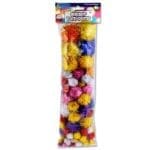Glitter pom poms