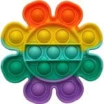 Flower shape fidget popper