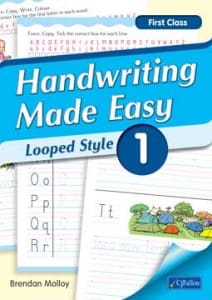 Handwriting made eady looped style 1 19275 Handwriting made easy – Looped Style book 1 (First Class) CJ Fallon - Image 1