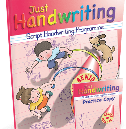 9781912725243 Just Handwriting CURSIVE Senior Infants (incl Free Practice Copy) Educate