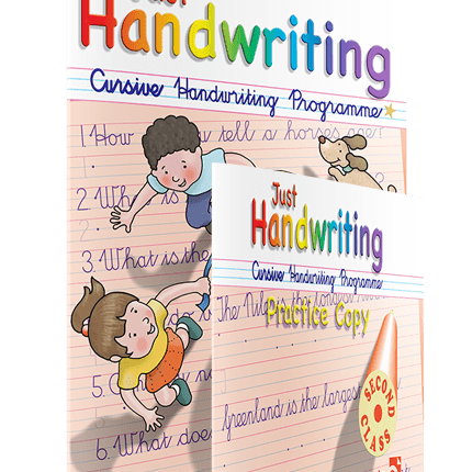 9781908507167 Just Handwriting PRE-CURSIVE 2nd Class (incl Free Practice Copy) Educate