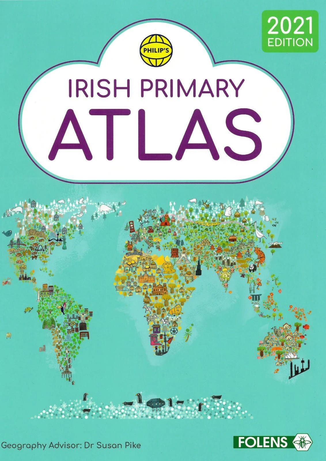 imgi_221_Untitleddesign-2023-11-10T113638.583 AT7968 Irish Primary Atlas 2021 Edition Pupil Book Folens - Image 1