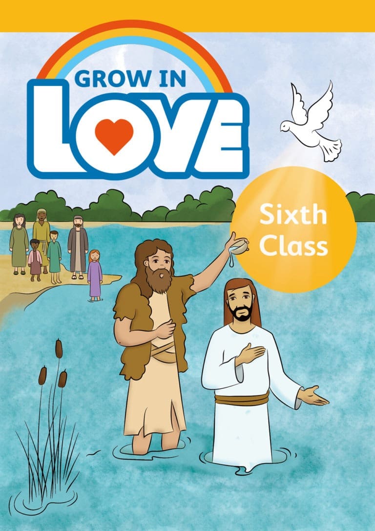 imgi_38_ENGLISH-Cover-6th-Class-768x1087 VE8979 Grow in Love 8 Pupil Book 6th Class Folens - Image 1