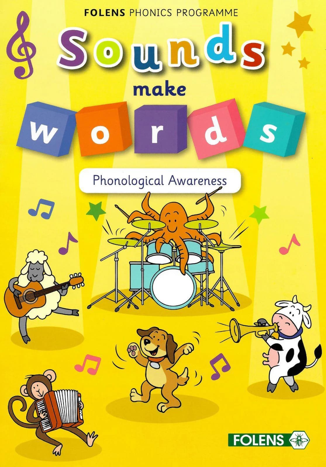 imgi_52_9781789277302-front PE7302 Sounds Make Words Junior Infants Phonological Awareness Folens - Image 1