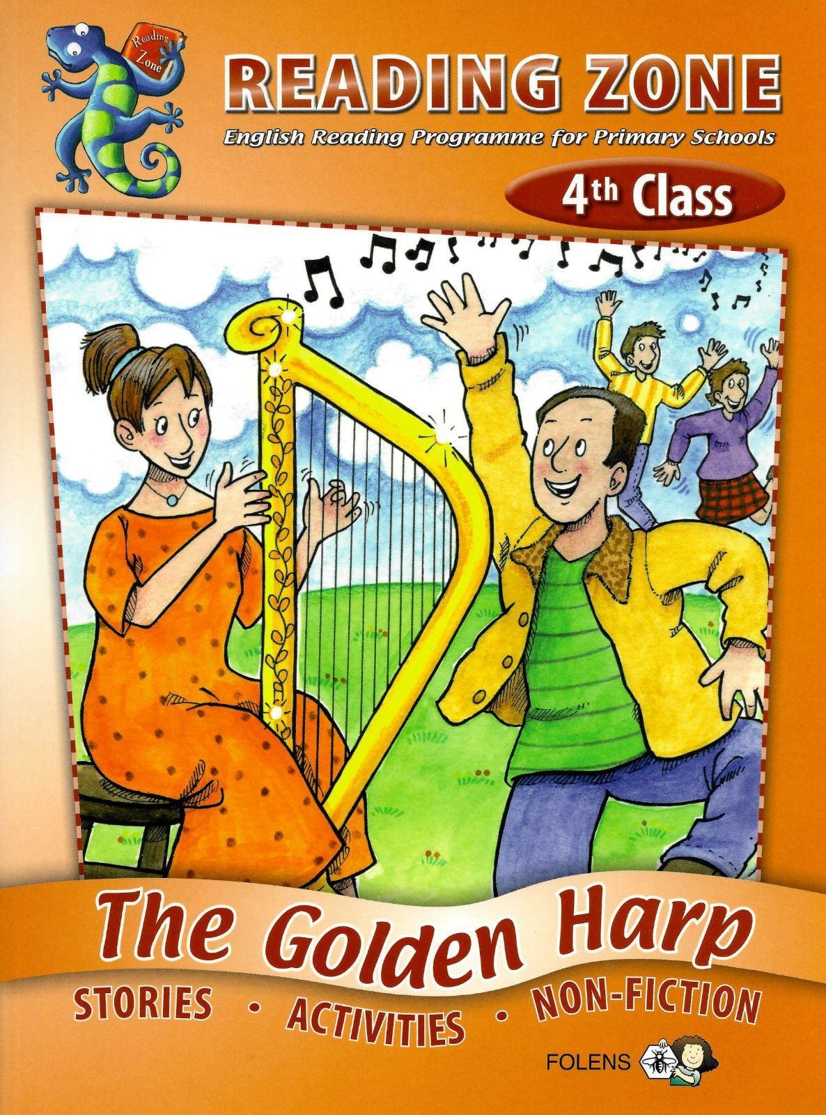 imgi_52_9781847412171front E2171 The Golden Harp Core Reader 4th Class Folens - Image 1