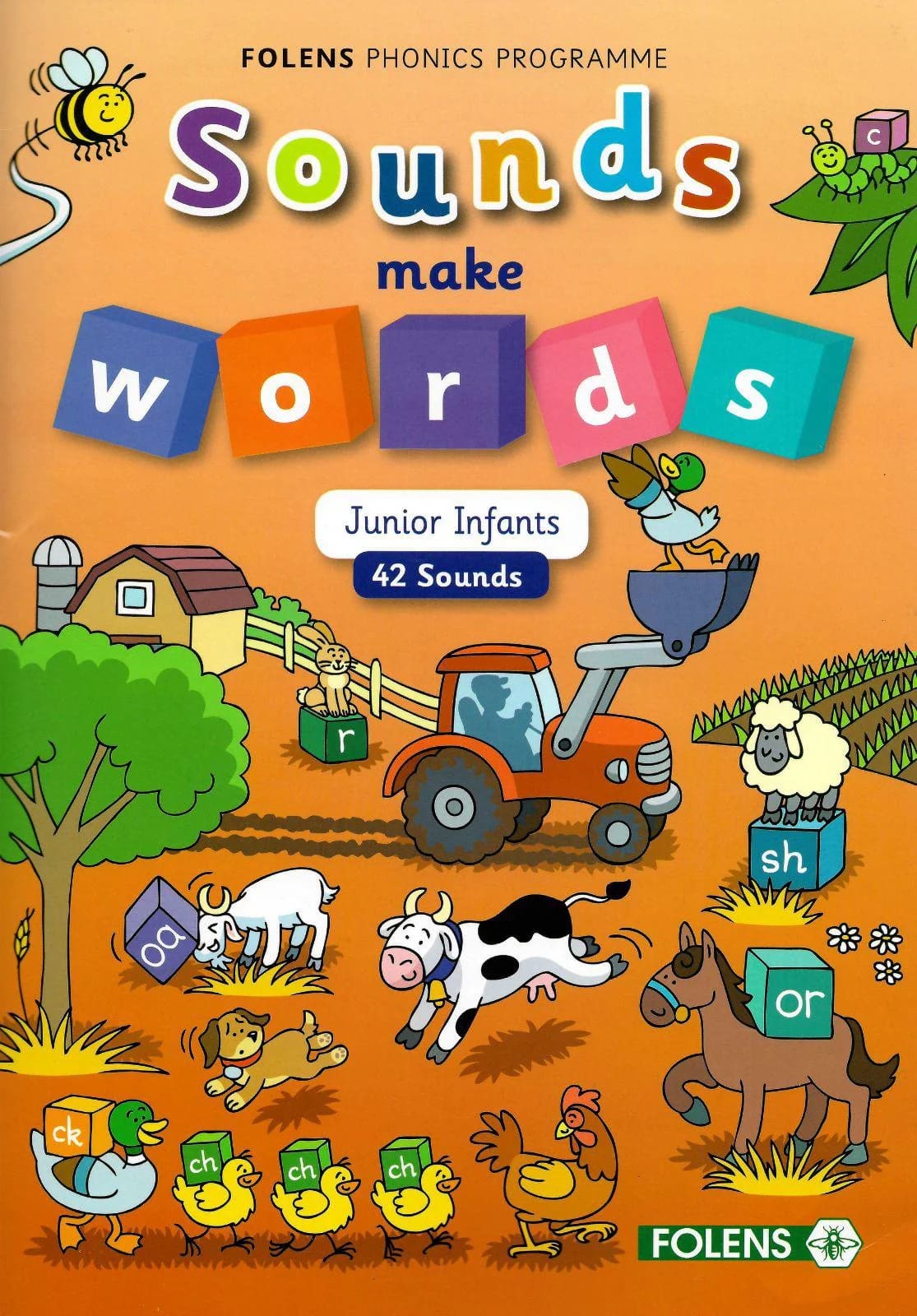 imgi_81_9781780908274-front PE8274 Sounds Make Words Junior Infants (42 sounds) Folens - Image 1