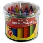 Crayola Tub 24 Easy-Grip Jumbo Crayons