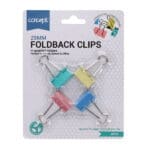 Foldback clips 25mm 4pk