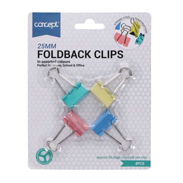 W2189888-600_600.jpg Foldback clips 25mm 4pk - Image 1