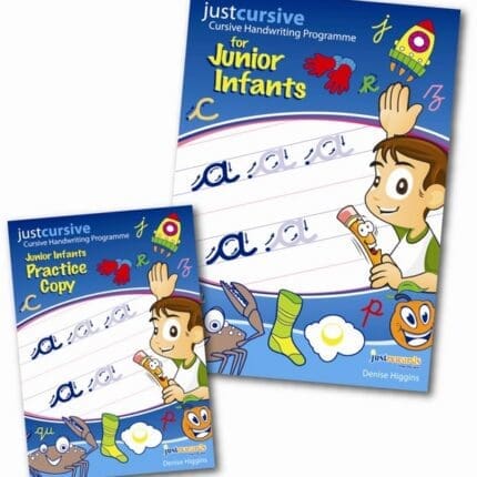 JC001W Just Cursive Handwriting Junior Infants (Book & Practise Copy) Just Rewards