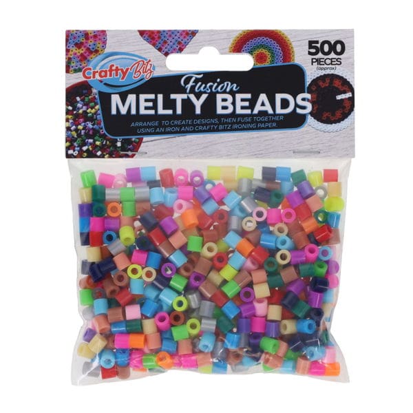 G3852018-600_600.jpg Pkt.500 Fusion Melty Beads - Multicolour - Image 1