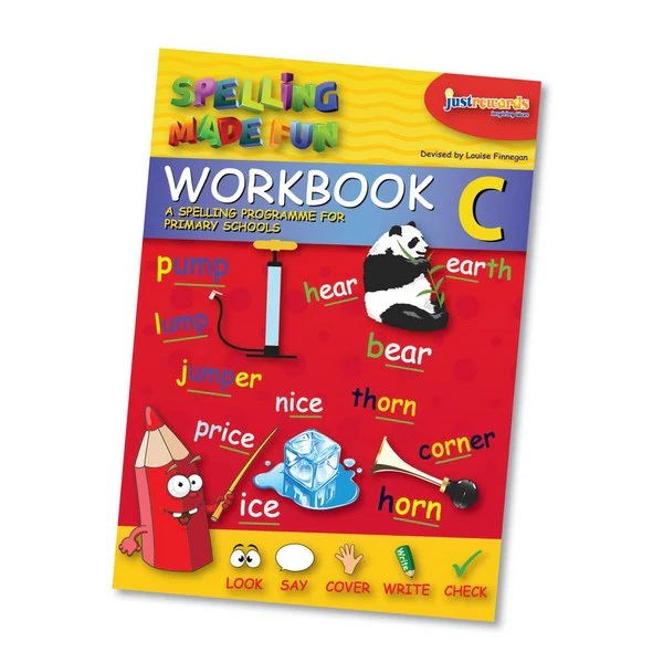 products-JR-SMF-WKBK-C-Cvr-Web.webp SMFWBC Spelling Made Fun Pupils Workbook C - Image 1