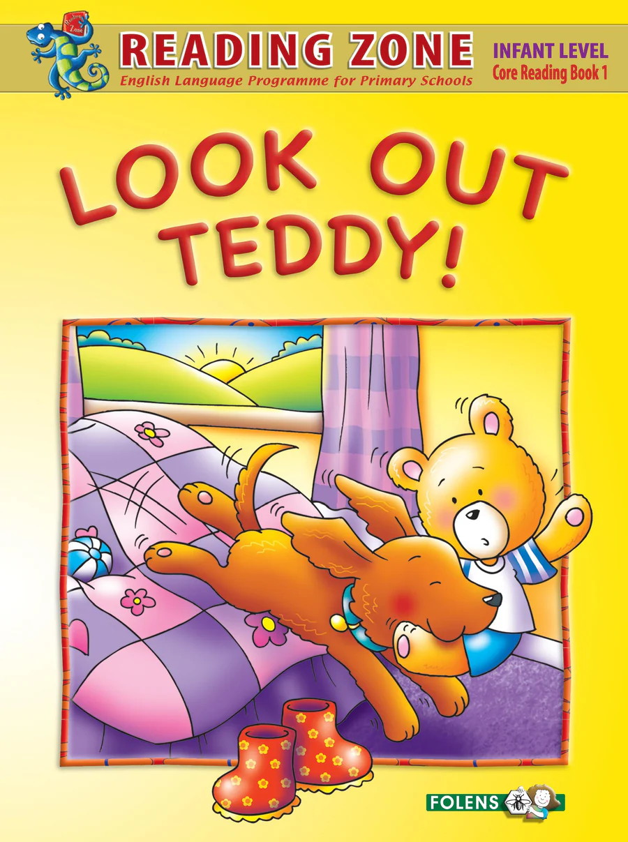 978184741600-1LookOutTeddyReadbk1 Folens 9781847416001 Look Out Teddy - Junior Infants - Core Book - Image 1