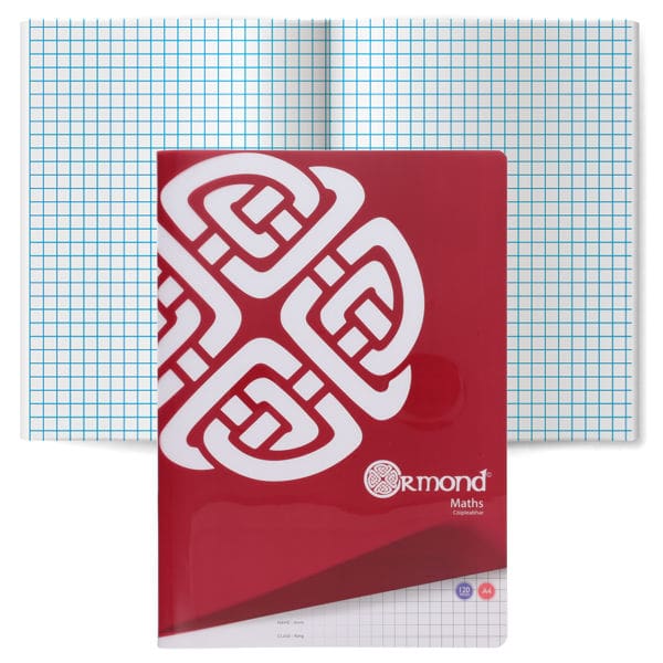 S2196053-600_600.jpg Ormond A4 120pg Durable Cover Maths Copy Book Pack 5 - Image 1